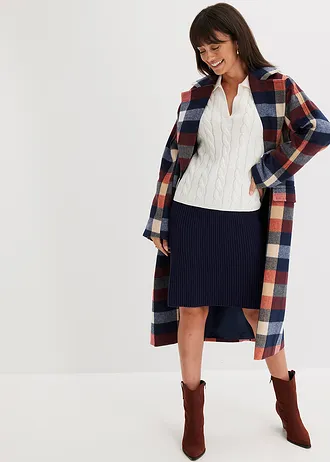 Oversized trui van een zachte kasjmiermix, Kleur: wolwit