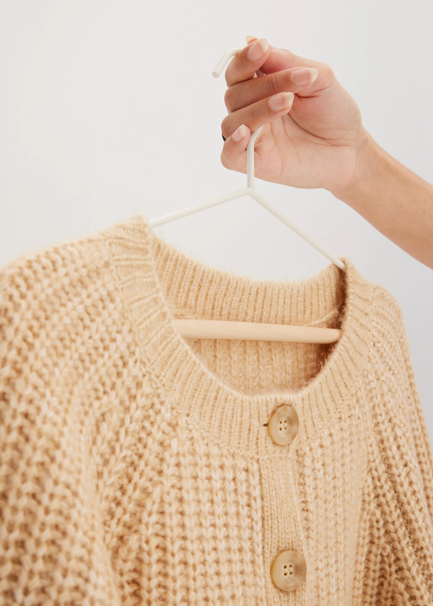 Oversized pletený kabátek • latte macchiato • bonprix obchod