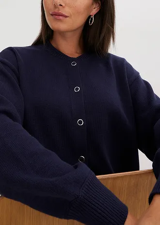 Vest van puur katoen • donkerblauw • bonprix online shop