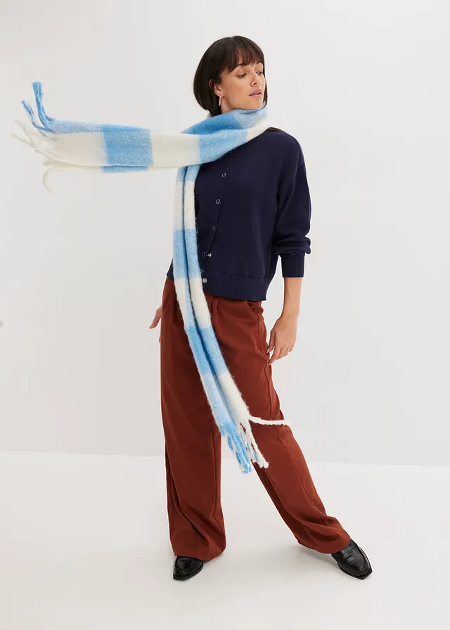 Gebreid vest van katoen zwart