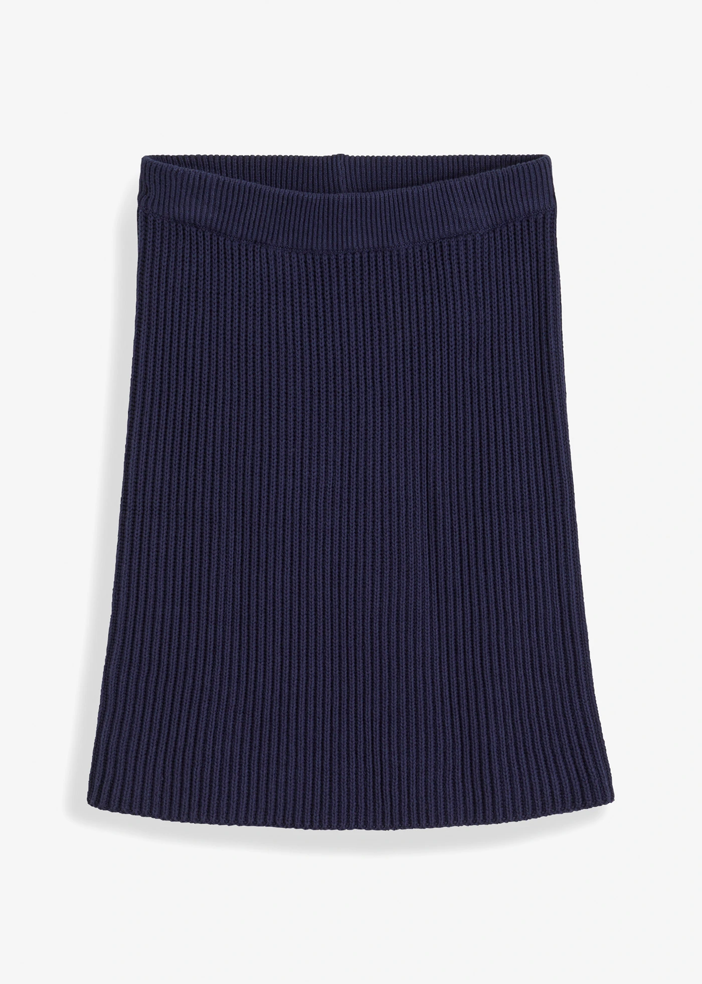 Fustă tricotată din bumbac 100% • bleumarin • magazin bonprix