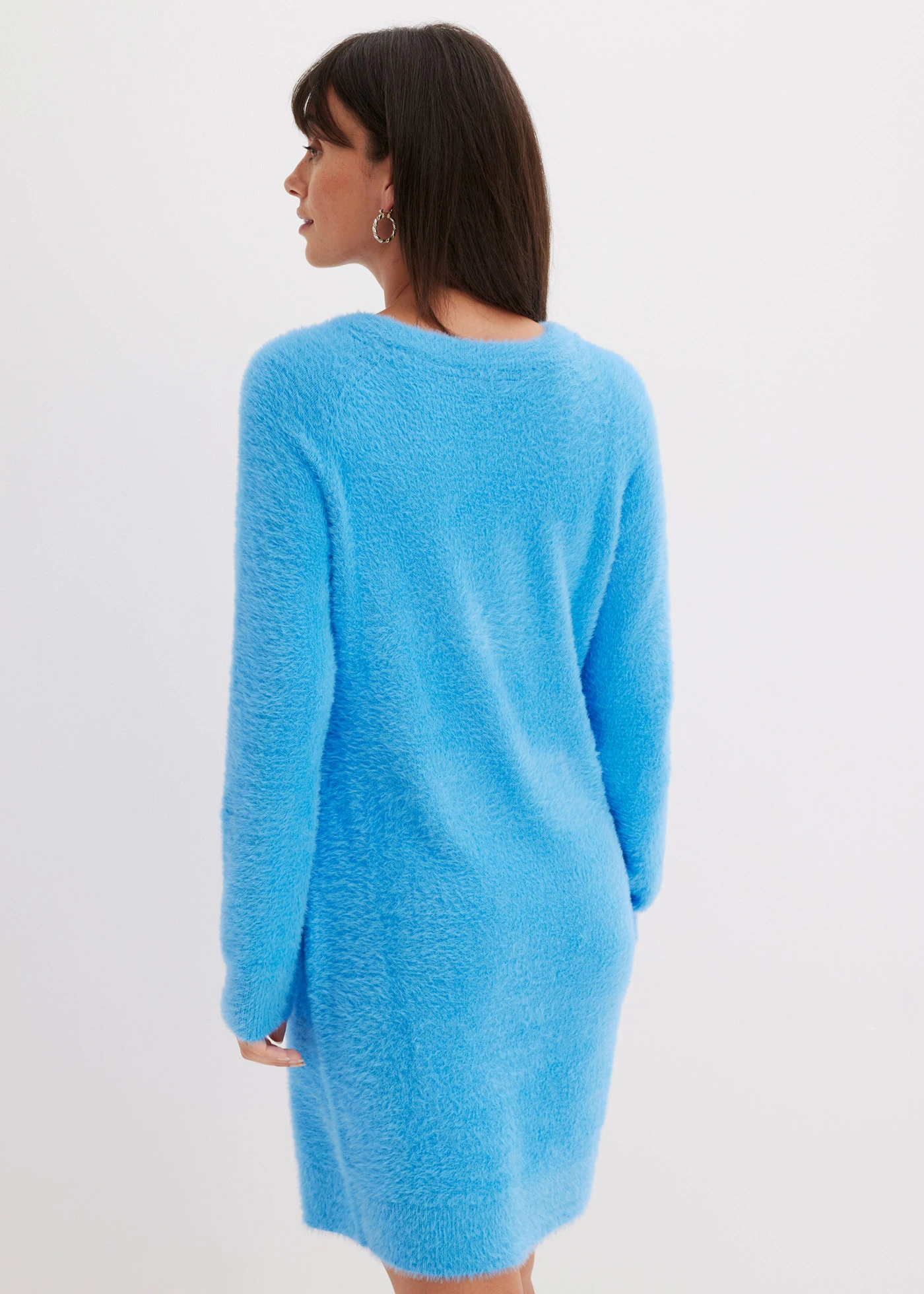 Gebreide jurk in een viscosemix • briljantblauw • bonprix online shop