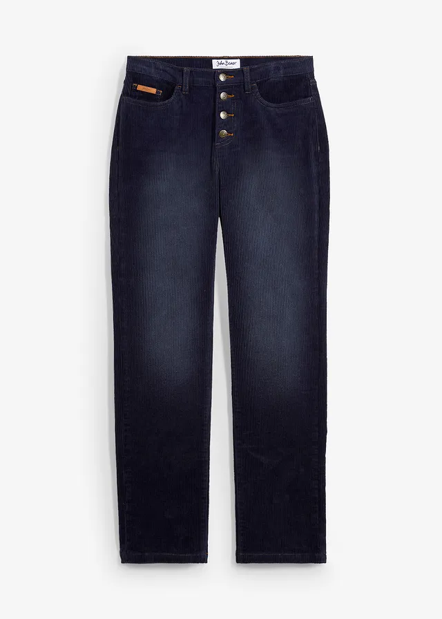 Stretch corduroy broek, straight
