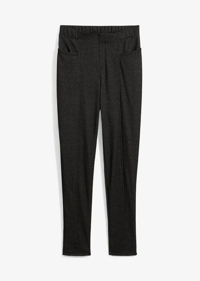 Termo pohodlné legíny v džínovém vzhledu • černá used • bonprix obchod