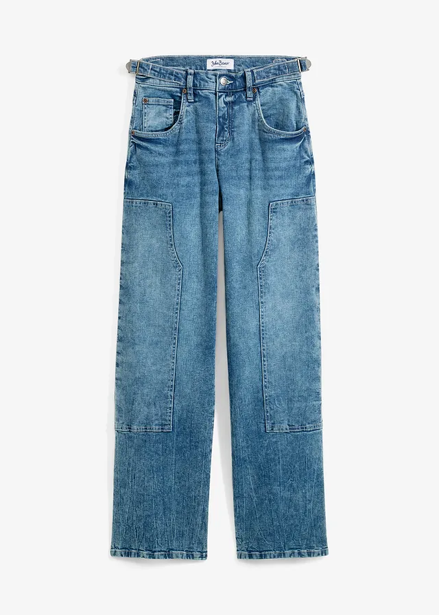 Blugi Wide-Leg Mid Waist