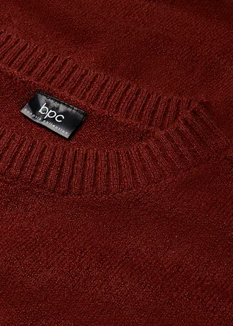 Oversized pletené šaty • mahagonová hnědá • bonprix obchod