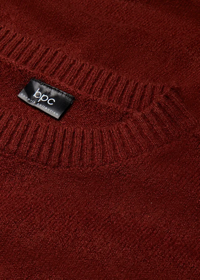 Robe oversize en maille • marron acajou • product-page.page-title-suffix