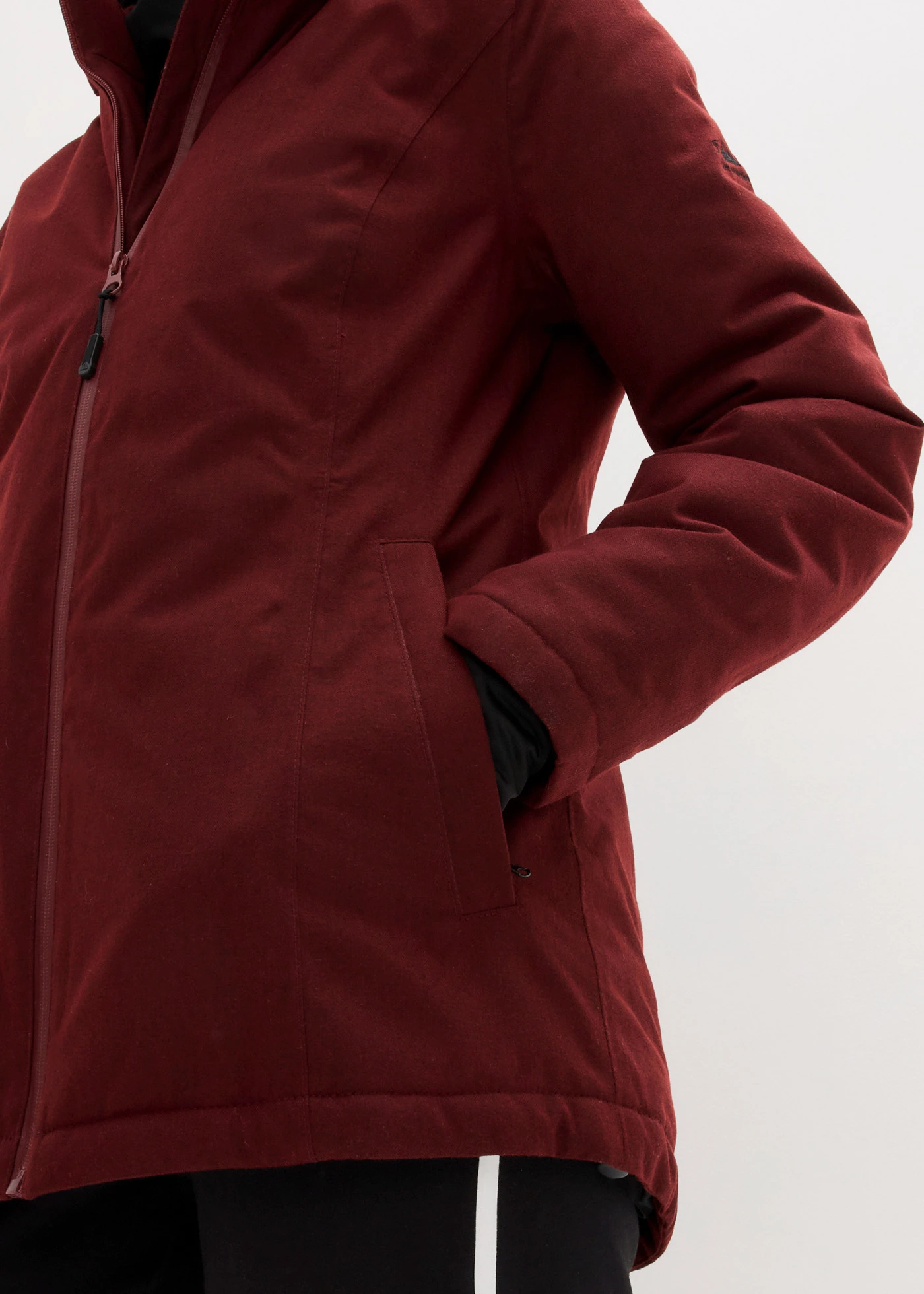 Parka imperméable, style 2 en 1 • rouge châtaigne • Boutique bonprix