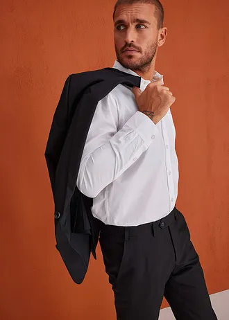 Oblek (2dílný): sako a kalhoty, Slim Fit • černá • bonprix obchod