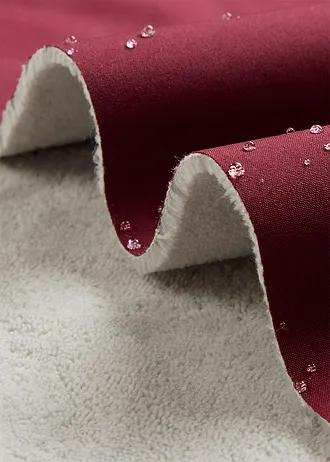 Parka déperlante en softshell avec doublure polaire douillette • rouge érable • Boutique bonprix