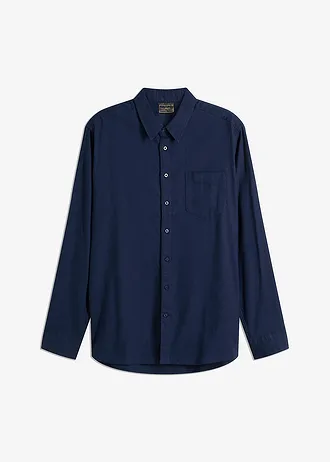 Flanelová košile z čisté bavlny, dlouhý rukáv