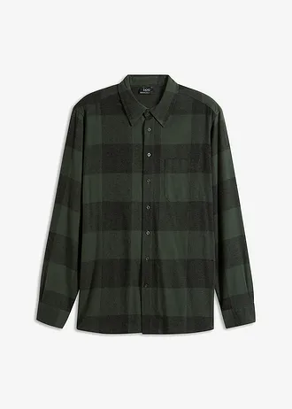 Chemise manches longues en douce flanelle