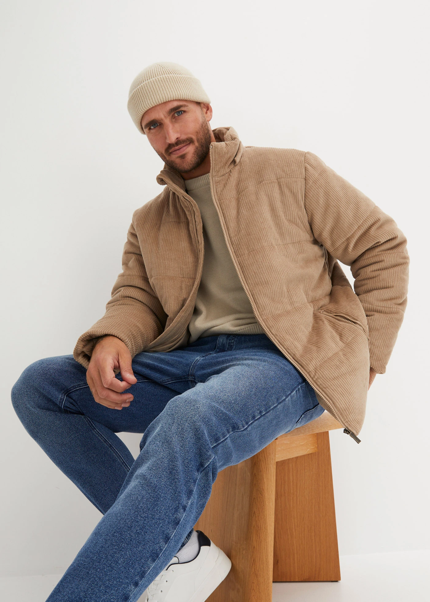 Strečové džíny z kvalitního těžkého denimu, Regular Fit Straight • modrý denim • bonprix obchod