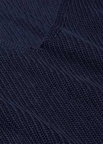 Žebrovaný svetr z čisté bavlny • tmavě modrá • bonprix obchod