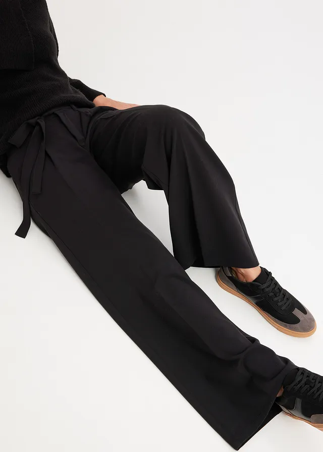 Pantalon à pinces en viscose mélangée • noir • product-page.page-title-suffix