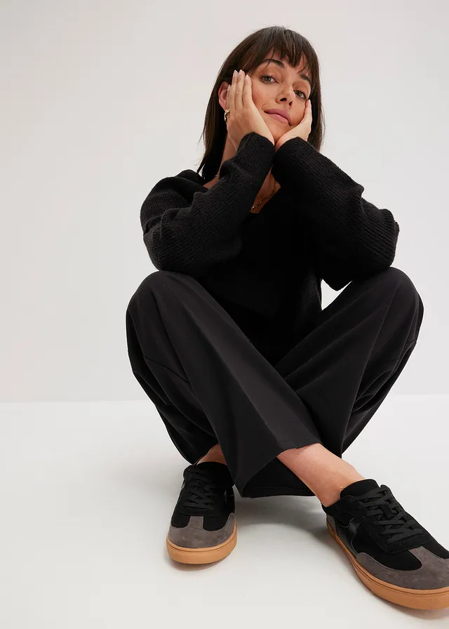 Pantalon à pinces en viscose mélangée • noir • product-page.page-title-suffix