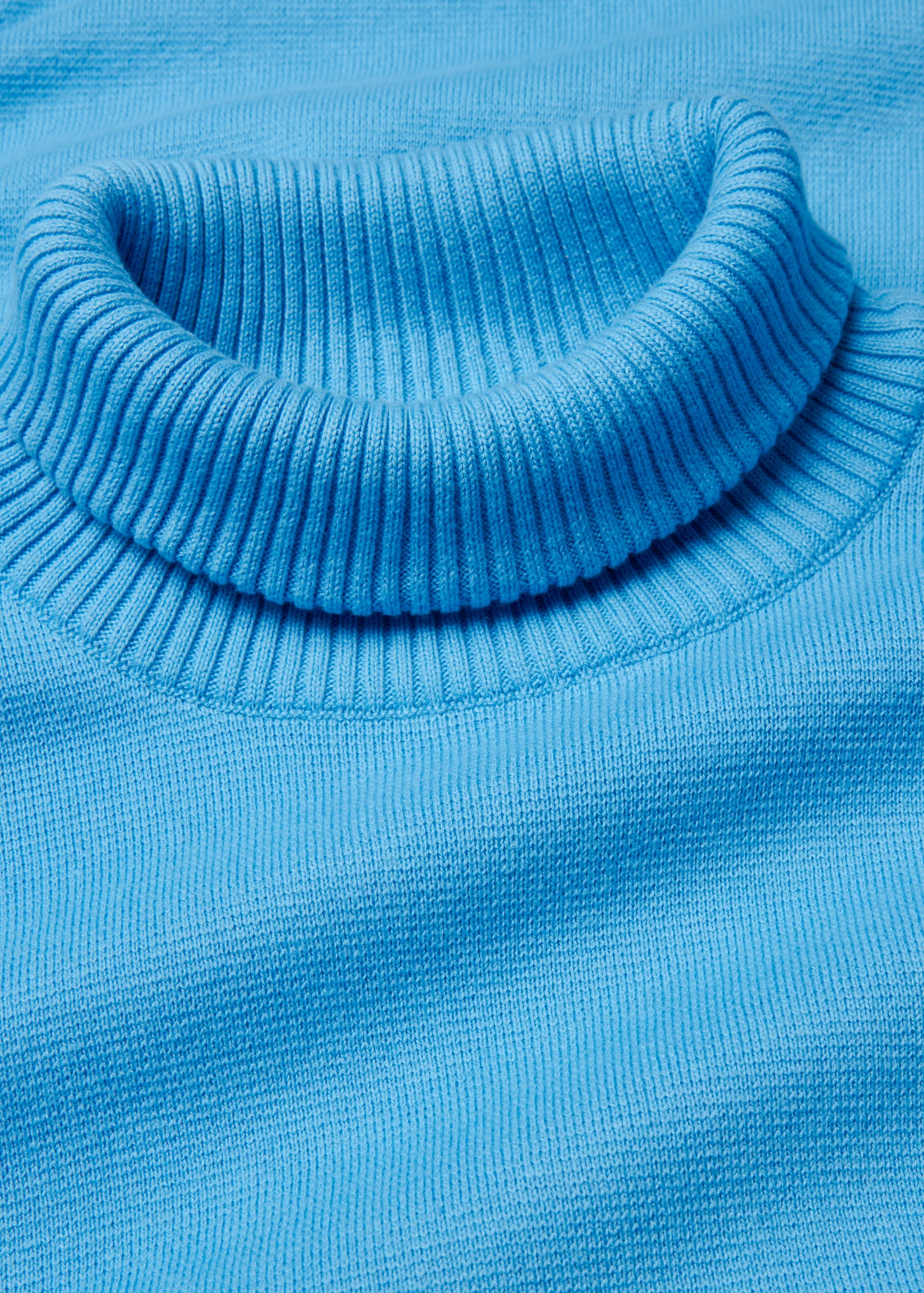 Pulover ripsat din bumbac pur • albastru briliant • magazin bonprix