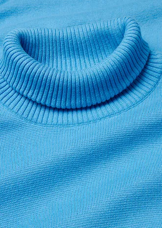 Pull côtelé 100% coton • bleu brillant • Boutique bonprix