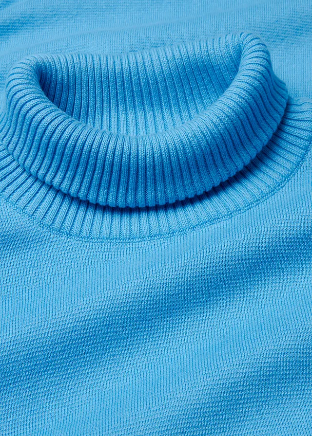 Pull côtelé 100% coton • bleu brillant • product-page.page-title-suffix