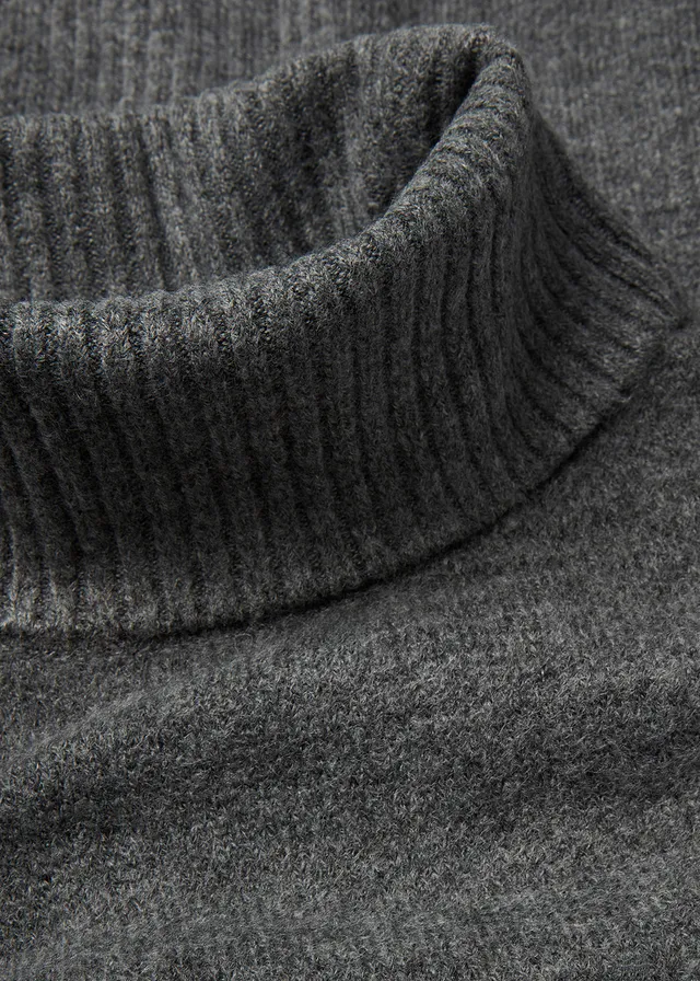 Gebreide jurk met split • antraciet gemêleerd • product-page.page-title-suffix