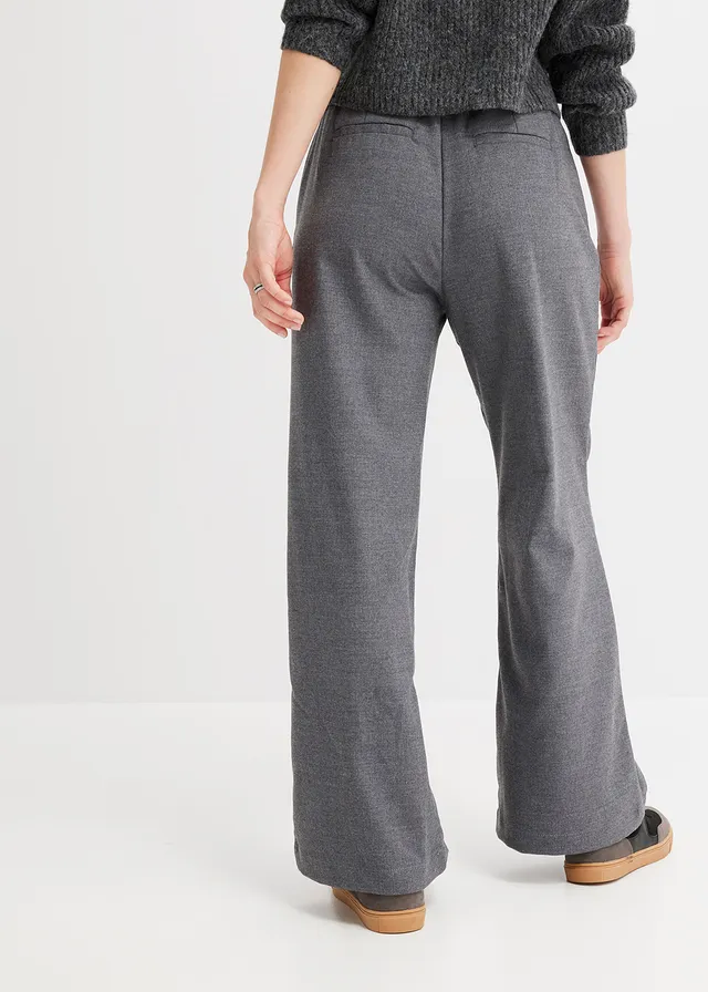 Marlene Dietrich broek in wollen look • antraciet gemêleerd • product-page.page-title-suffix