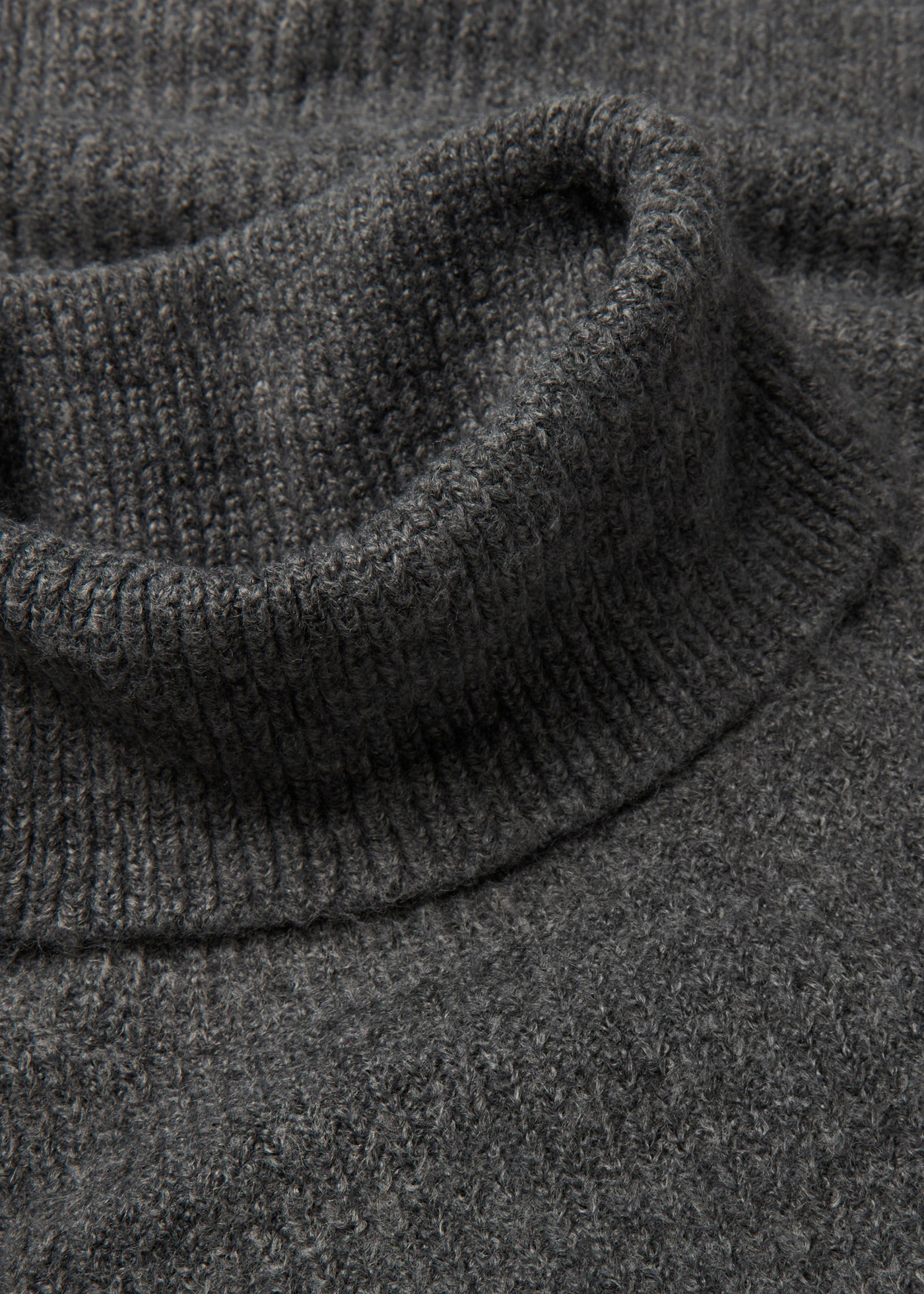 Geribde, gebreide jurk • antraciet gemêleerd • bonprix online shop