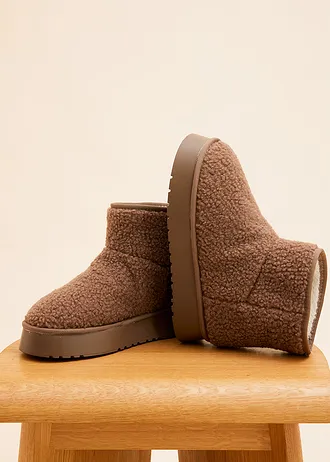Plateau boots • taupe • bonprix online shop
