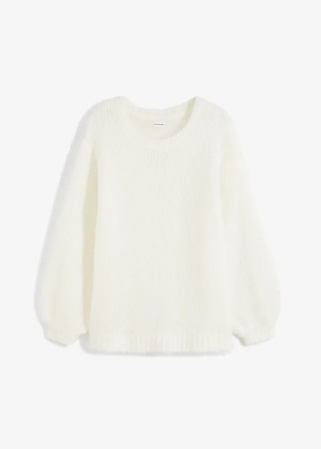 Oversize-pulóver s mäkkými vláknami