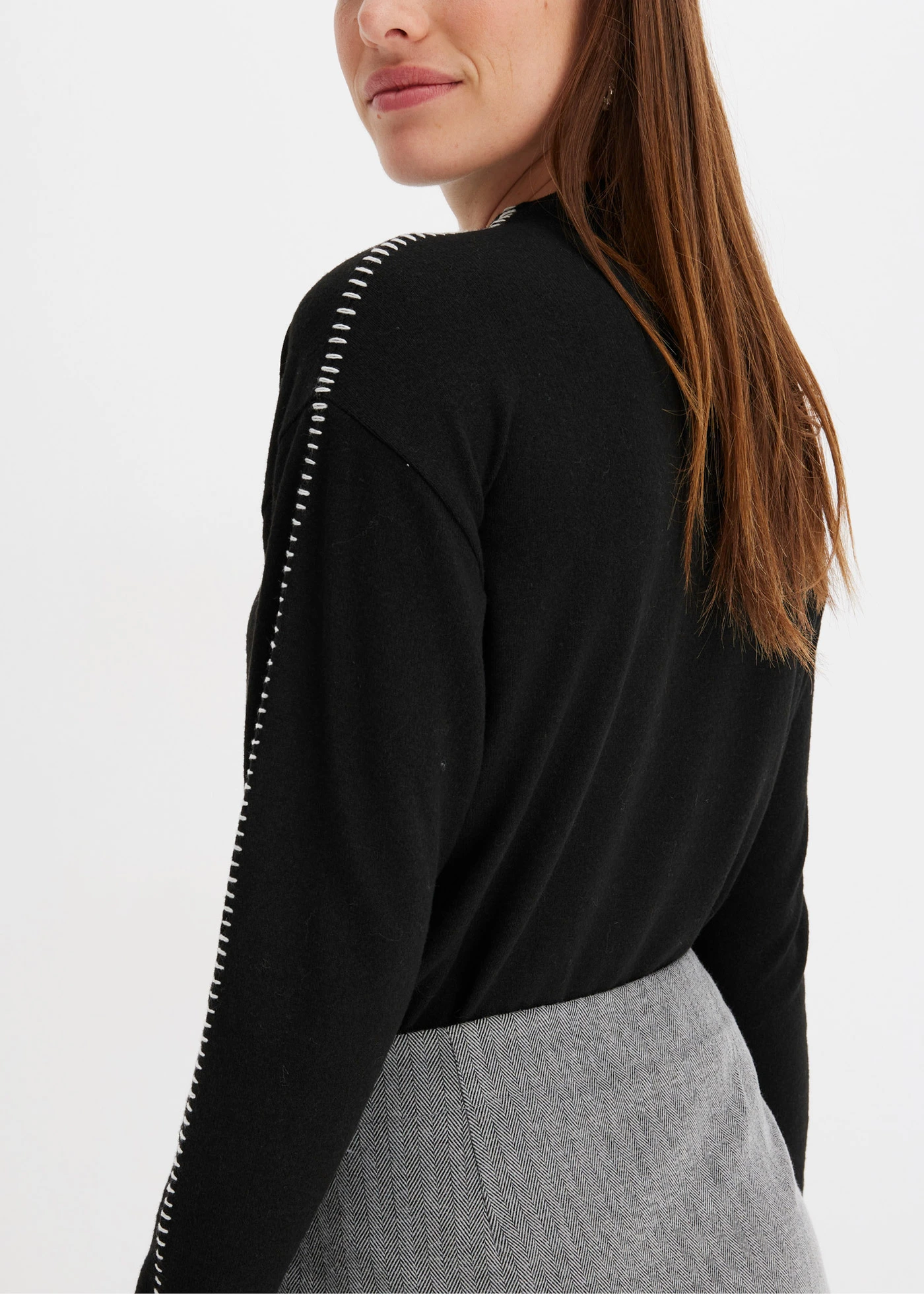 Sukně v zavinovacím vzhledu • šedá • bonprix obchod