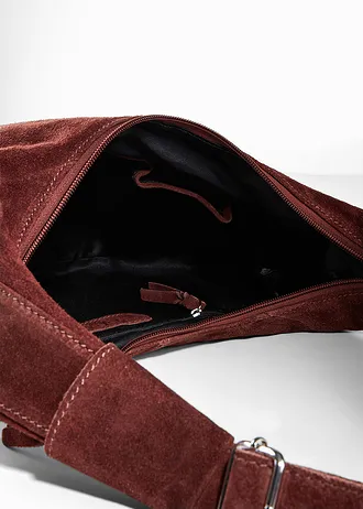 Leren handtas, Kleur: mahoniebruin