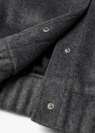 Blouson oversize • anthracite chiné • Boutique bonprix