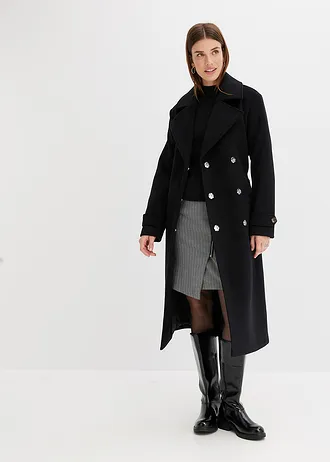 Manteau long • noir • Boutique bonprix
