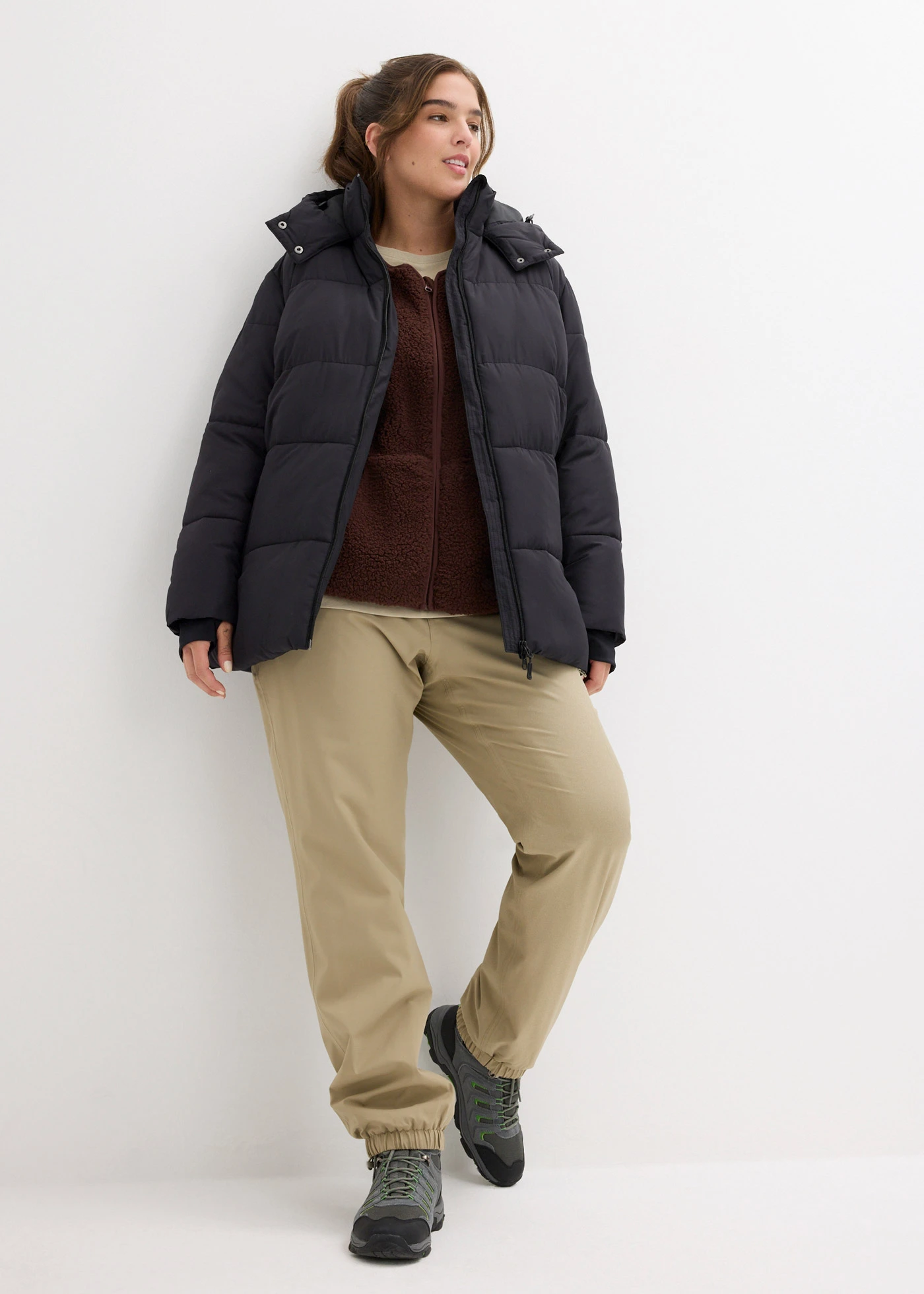 Waterafstotende outdoor jas • zwart plus size • bonprix online shop