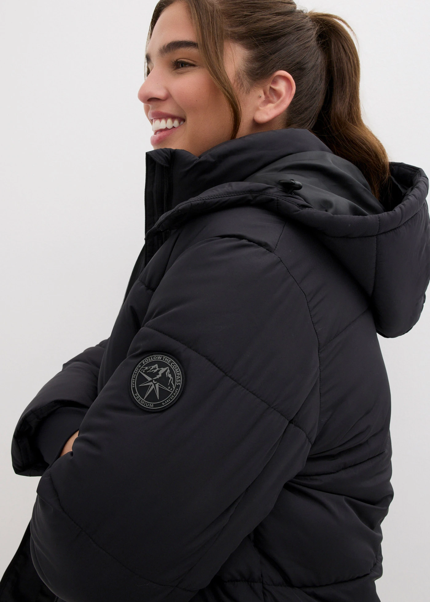 Voděodolná funkční bunda • černá plus size • bonprix obchod