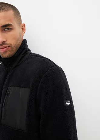 Bunda z medvídkového flísu • černá • bonprix obchod