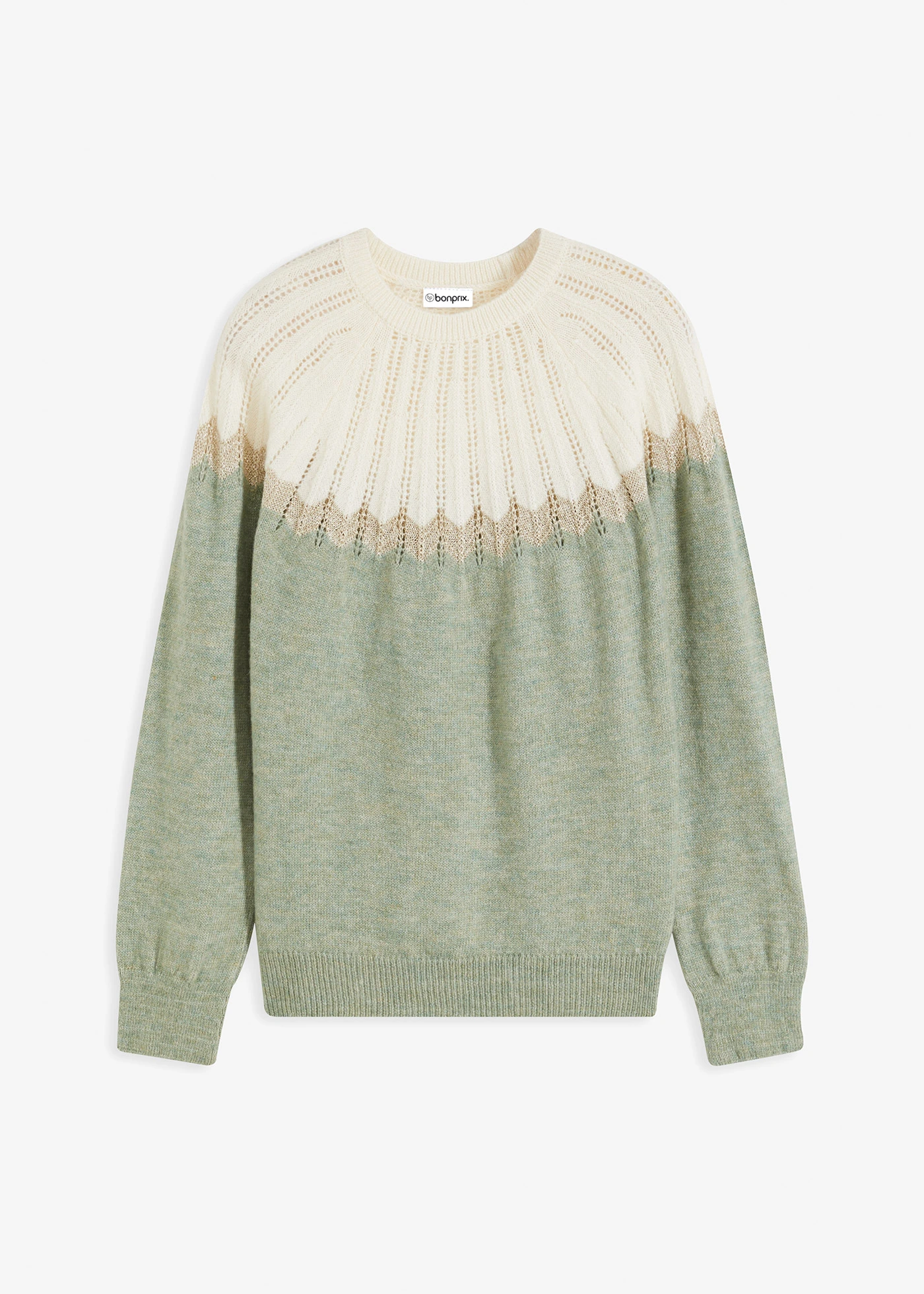 Pull ajouré • menthe métallisé • product-page.page-title-suffix