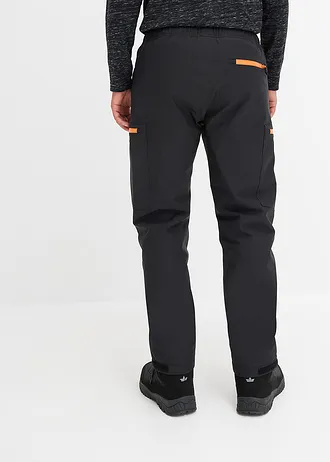 Pantalon cargo imperméable et chaud, coupe ample • noir • Boutique bonprix