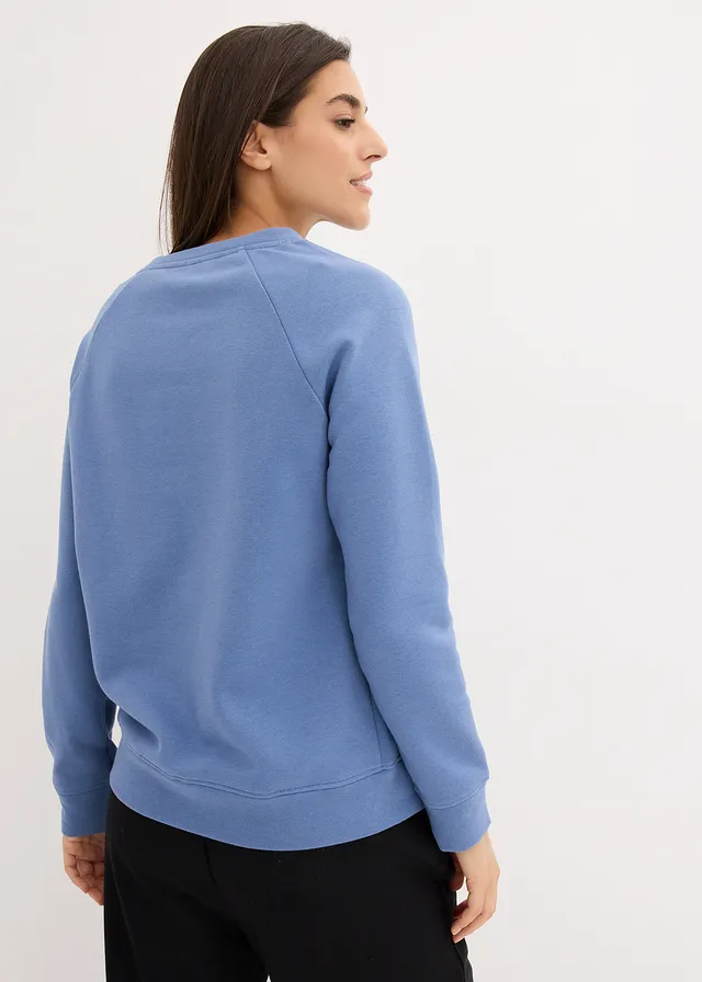 Sweat-shirt, Couleur: bleu jean