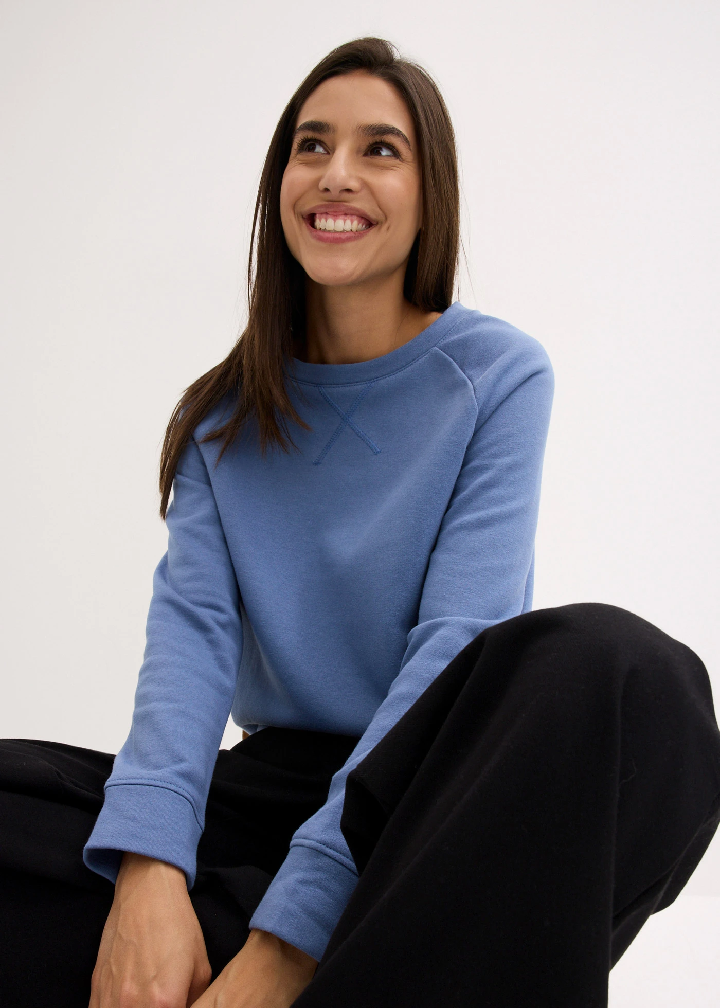 Mikina • džínově modrá • bonprix obchod