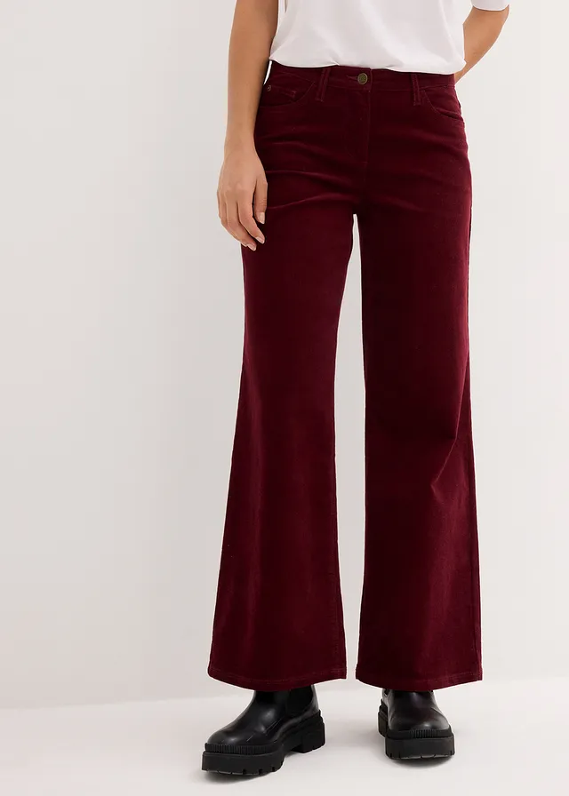 Corduroy broek in Marlene Dietrich stijl • esdoornrood • product-page.page-title-suffix
