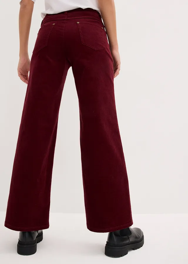 Corduroy broek in Marlene Dietrich stijl • esdoornrood • product-page.page-title-suffix