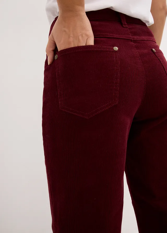 Corduroy broek in Marlene Dietrich stijl • esdoornrood • product-page.page-title-suffix