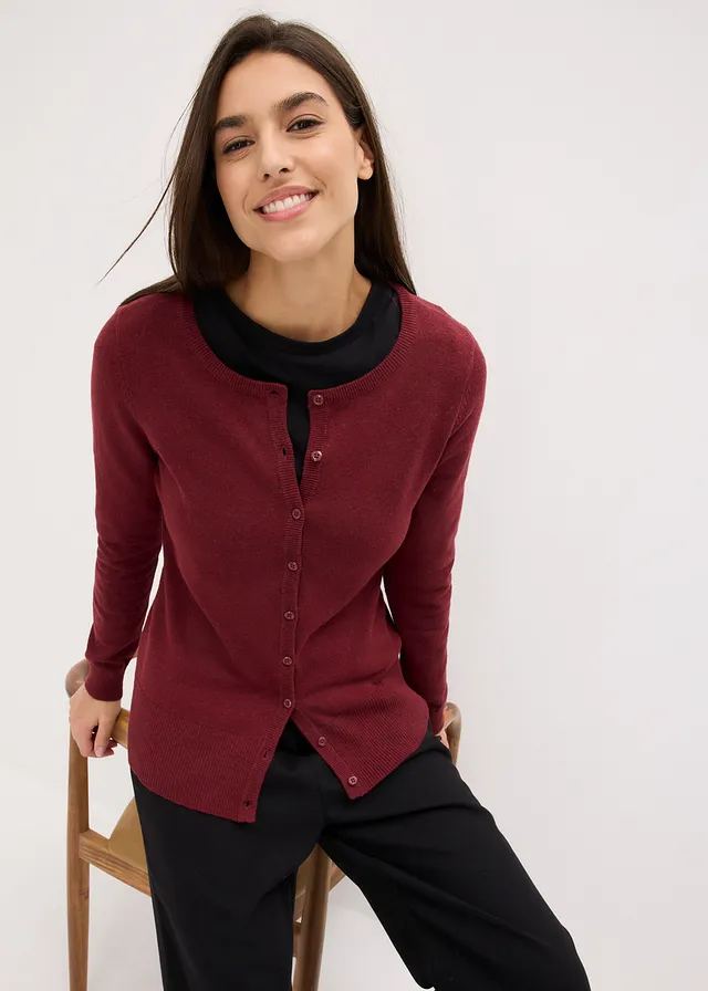 Gilet en fine maille • prune • product-page.page-title-suffix