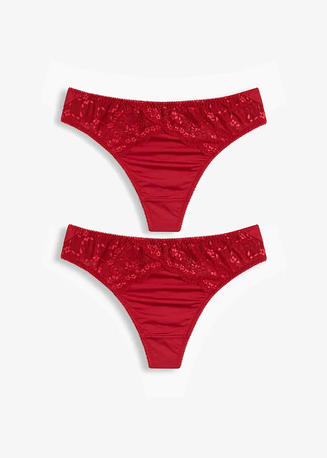 Chiloţi maxi-string din material lucios (2buc.)