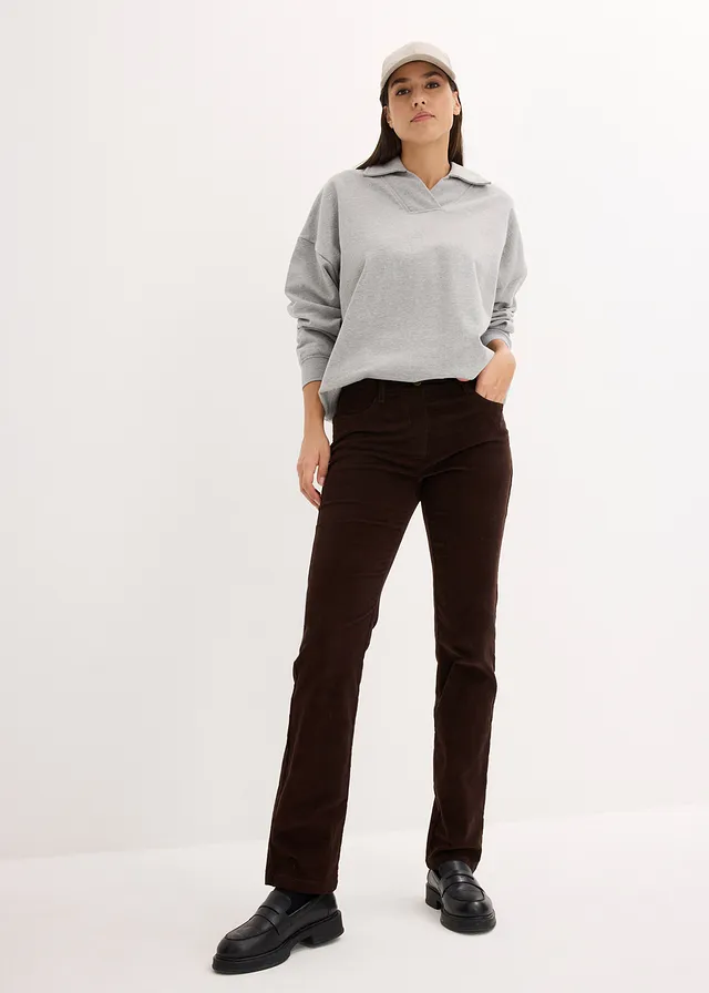 Stretch corduroy broek • donkerbruin • product-page.page-title-suffix