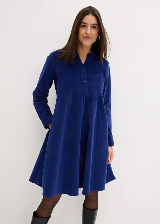 Robe en velours de coton côtelé • bleu nuit • product-page.page-title-suffix
