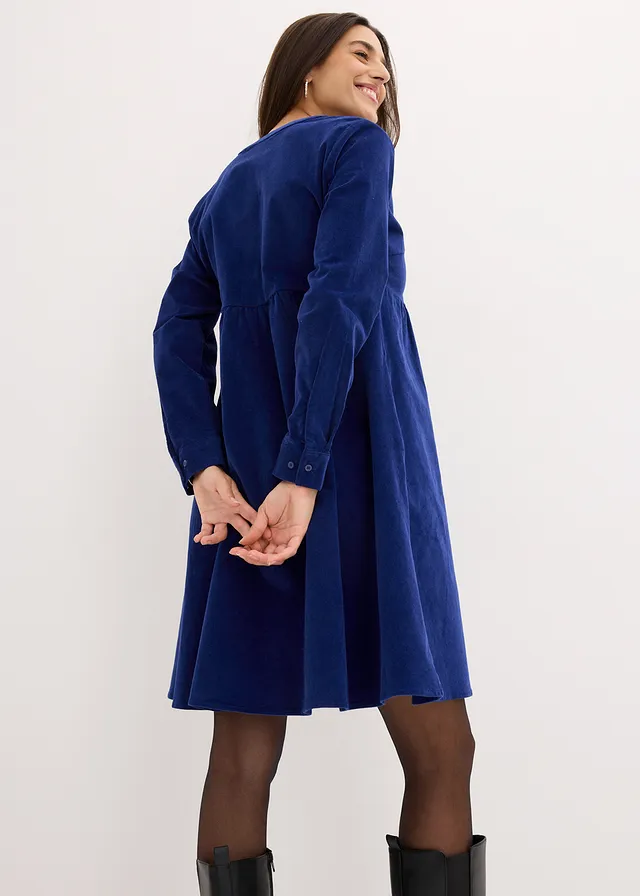 Robe en velours de coton côtelé • bleu nuit • product-page.page-title-suffix
