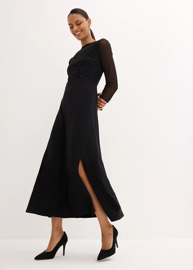 Robe de soirée avec dentelle • noir • product-page.page-title-suffix