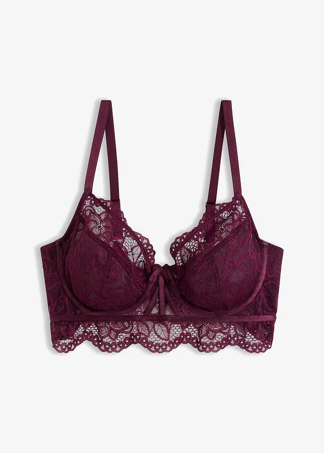 Soutien-gorge long en dentelle