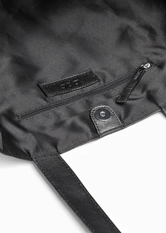 Velká kožená kabelka • černá • bonprix obchod